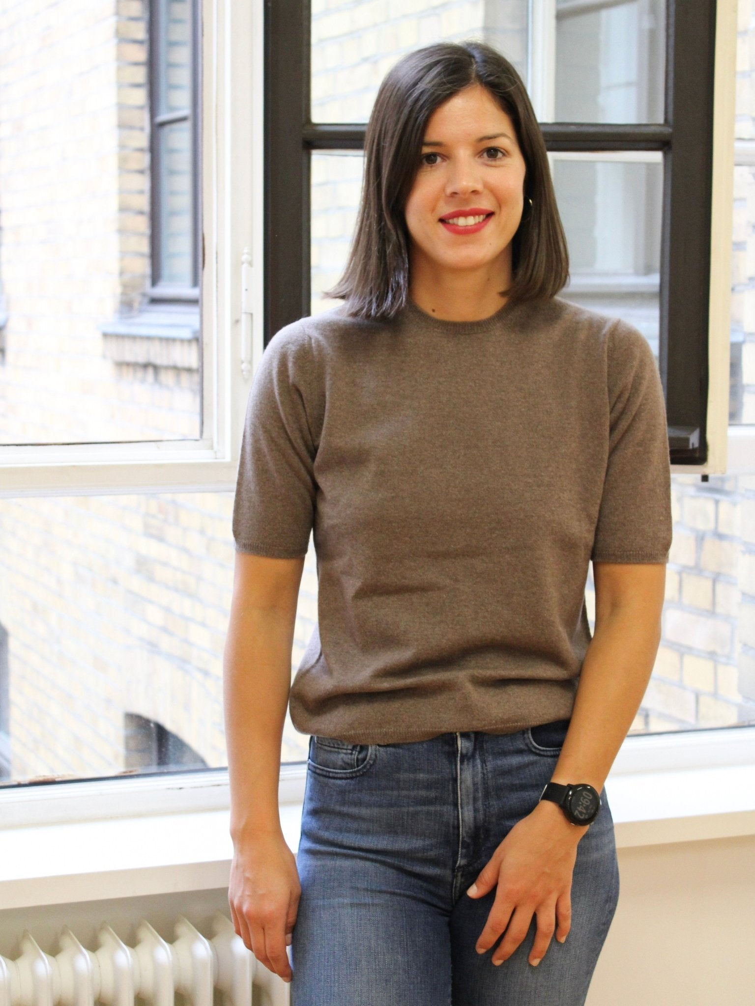 Cashmere Pullover mit Kurzarm und Rundausschnitt, unsere Klassiker