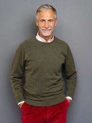 Cashmere Pullover (3-fädig) mit Rundausschnitt in modernen Farben