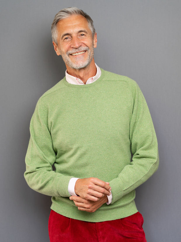 Cashmere Pullover (3-fädig) mit Rundausschnitt in modernen Farben
