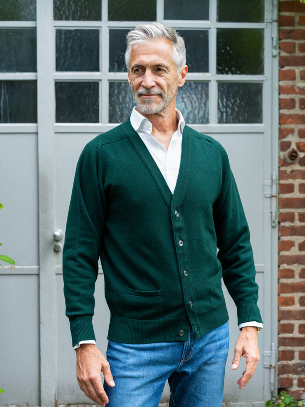 Lambswool Strickjacke (Gr. 44–52)