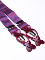 Hosenträger, blue/red Paisley
