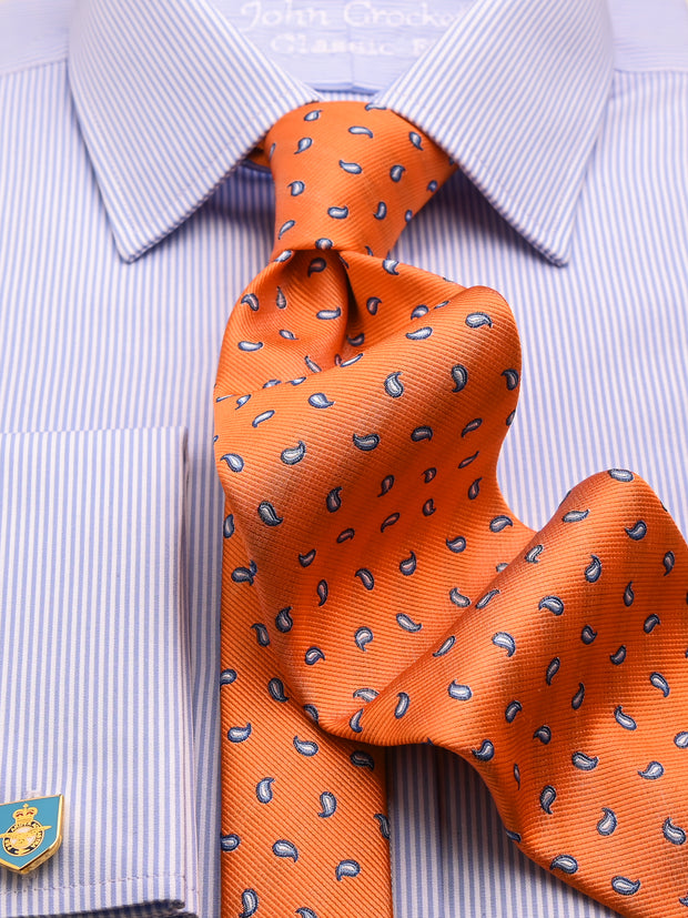 Krawatte mit Paisley in orange