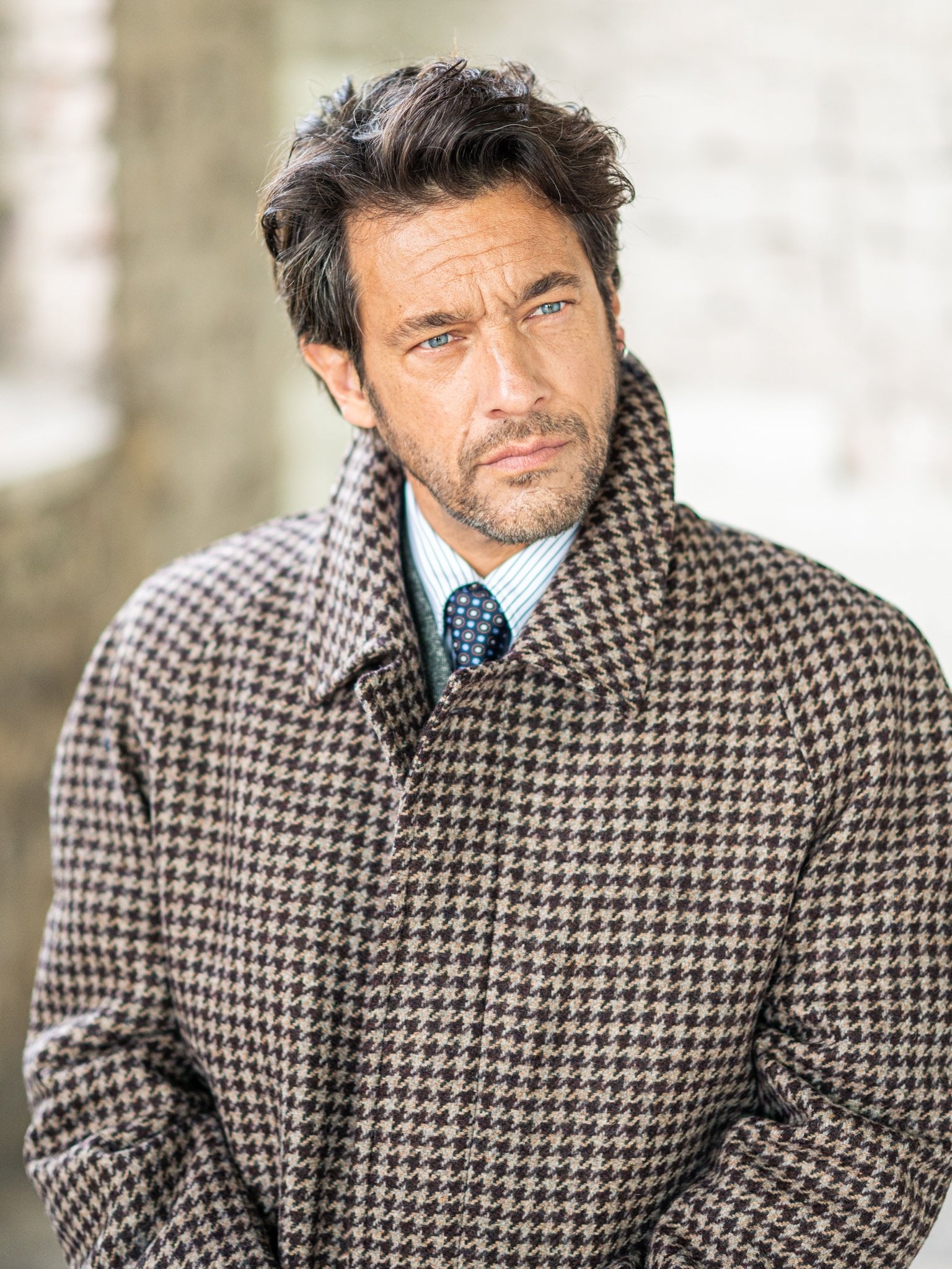 Raglan Mantel aus Moon Tweed