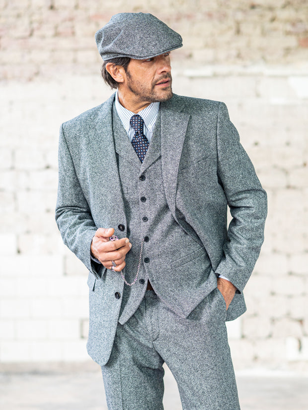 Tweed Anzug in 3-Knopf Classic aus Moon Tweed