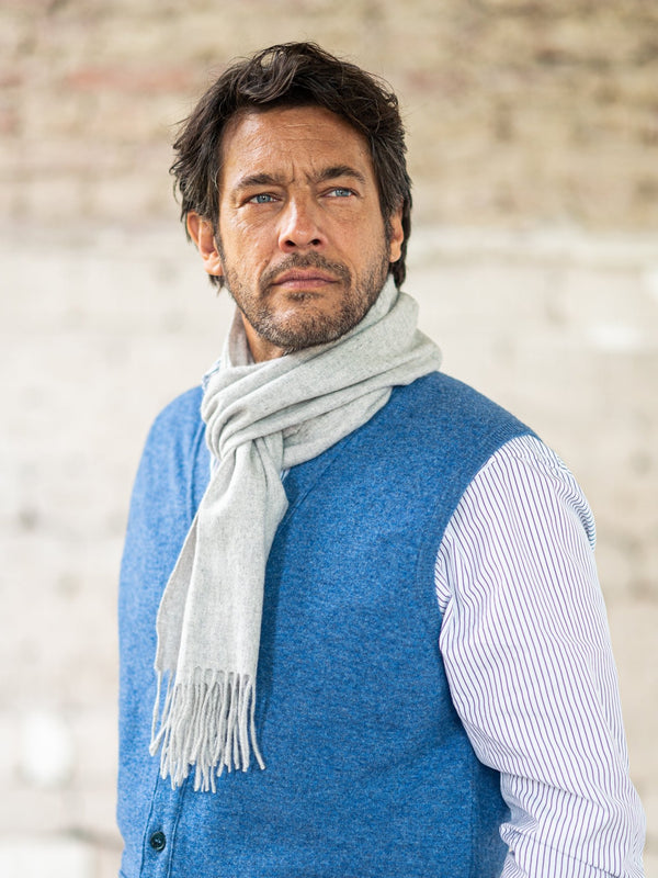 Cashmere Schal: Oyster Grey