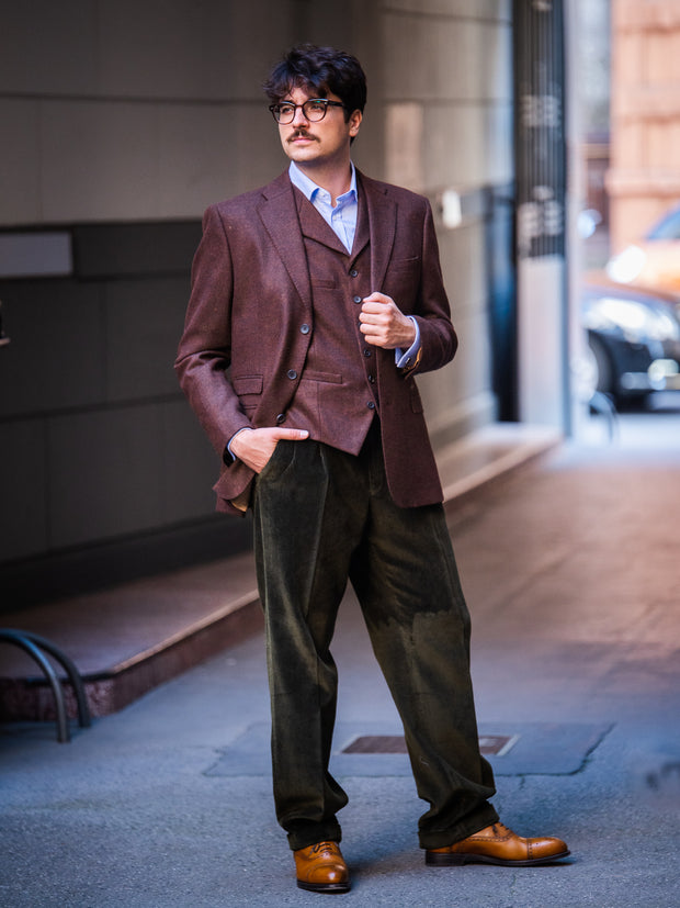 Cordhose Brisbane Moss, Farbe: Dark Olive