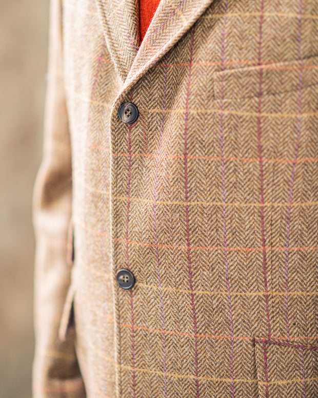 Klassischer Covert Coat aus Moon Tweed