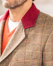 Klassischer Covert Coat aus Moon Tweed