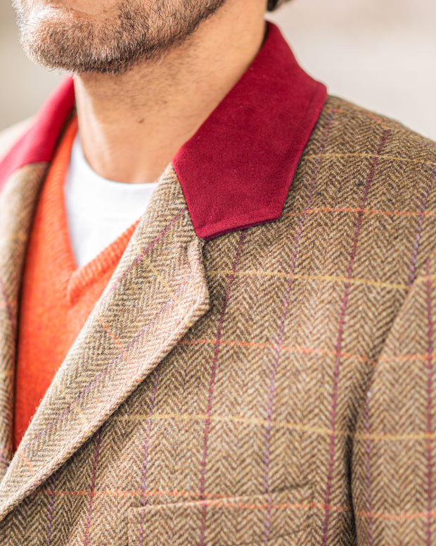 Klassischer Covert Coat aus Moon Tweed