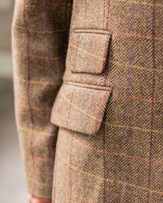 Klassischer Covert Coat aus Moon Tweed