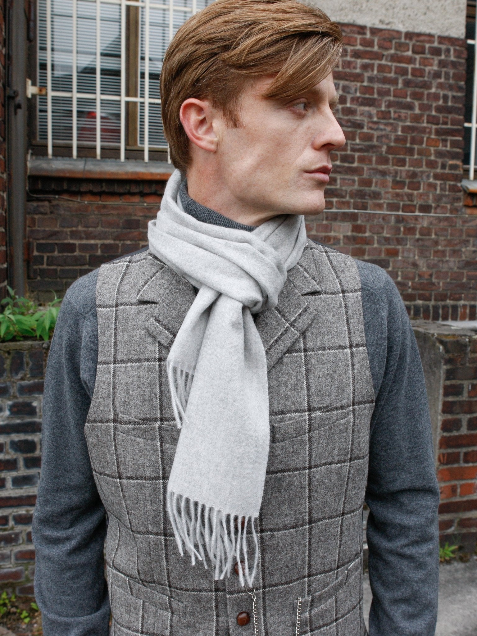 Cashmere Schal: Grey