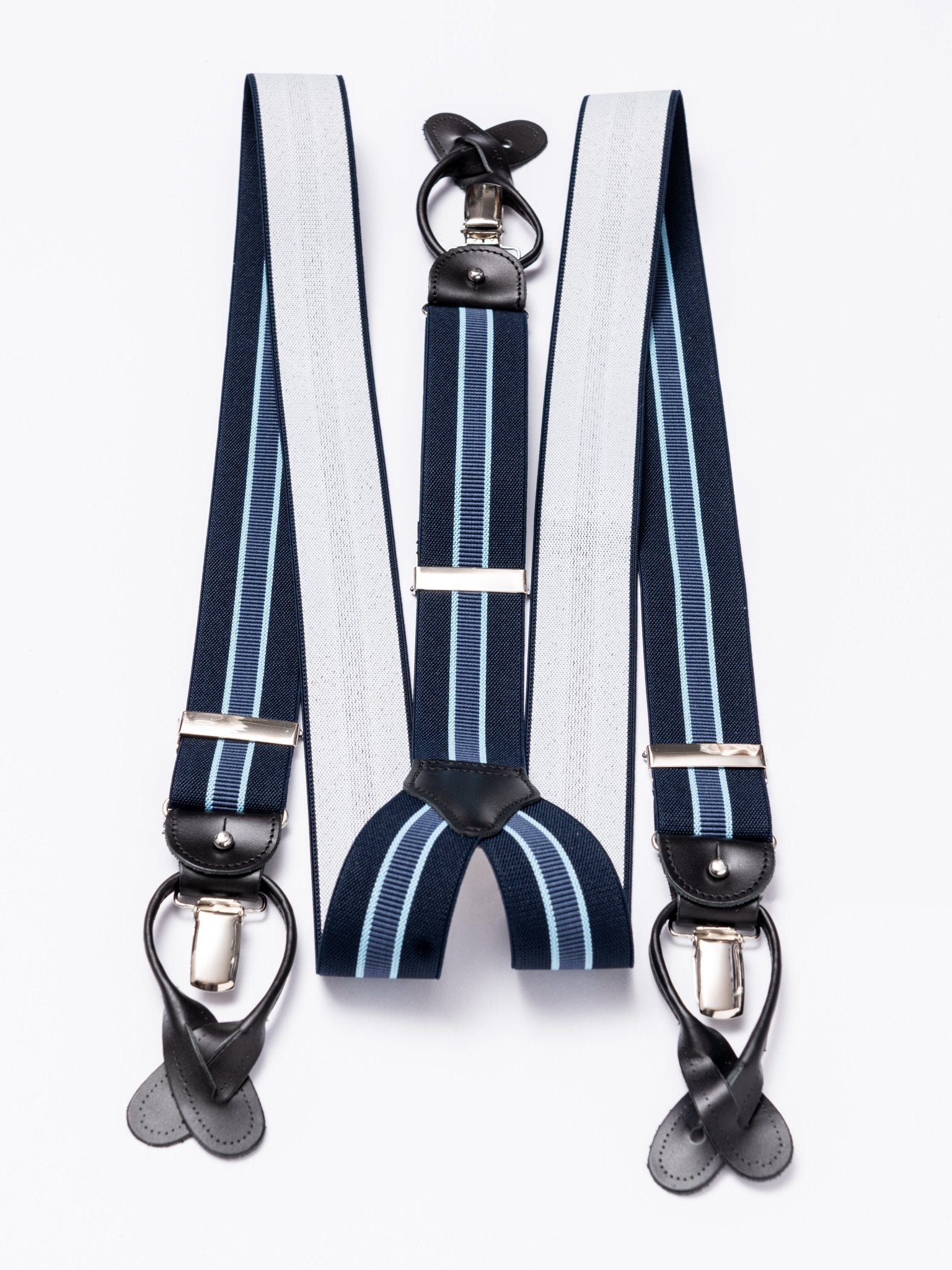 Hosenträger, navy stripes