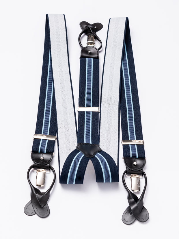 Hosenträger, navy stripes