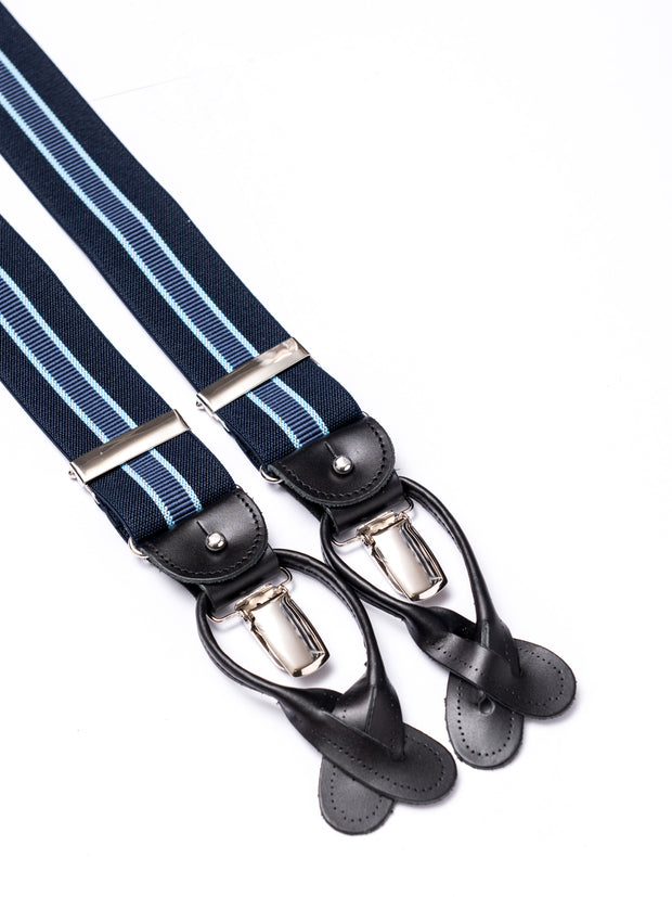 Hosenträger, navy stripes