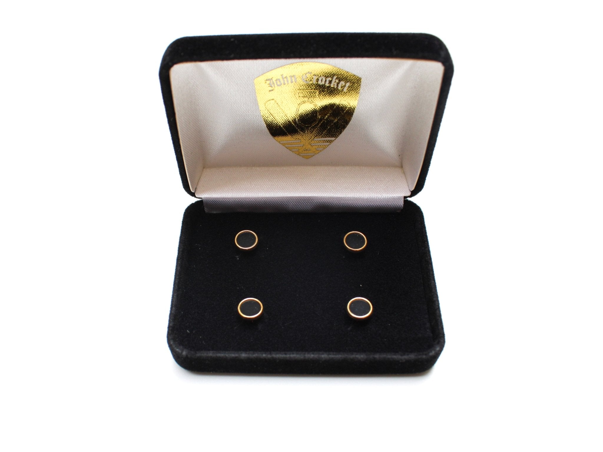 Frackknöpfe in schwarz-gold