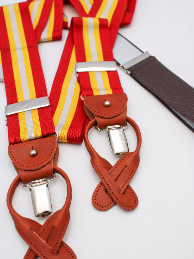 Hosenträger, Red/Yellow Stripes