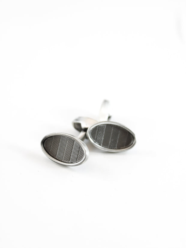 Manschettenknöpfe: Herringbone Vintage