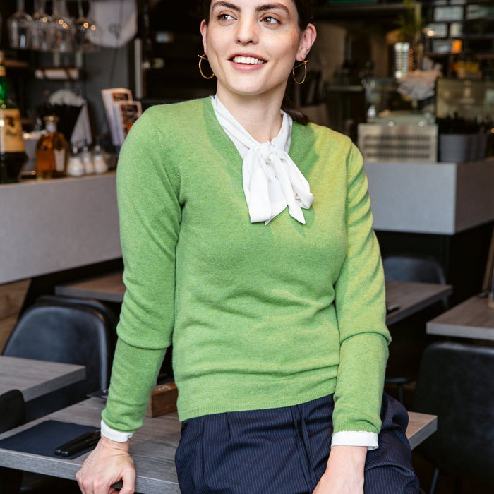 Cashmere Pullover mit V-Ausschnitt, unsere Highlights