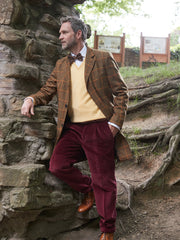 Klassischer Covert Coat aus Lovat Tweed