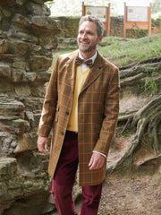 Klassischer Covert Coat aus Lovat Tweed