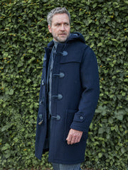 Klassischer Herren Dufflecoat in Navy