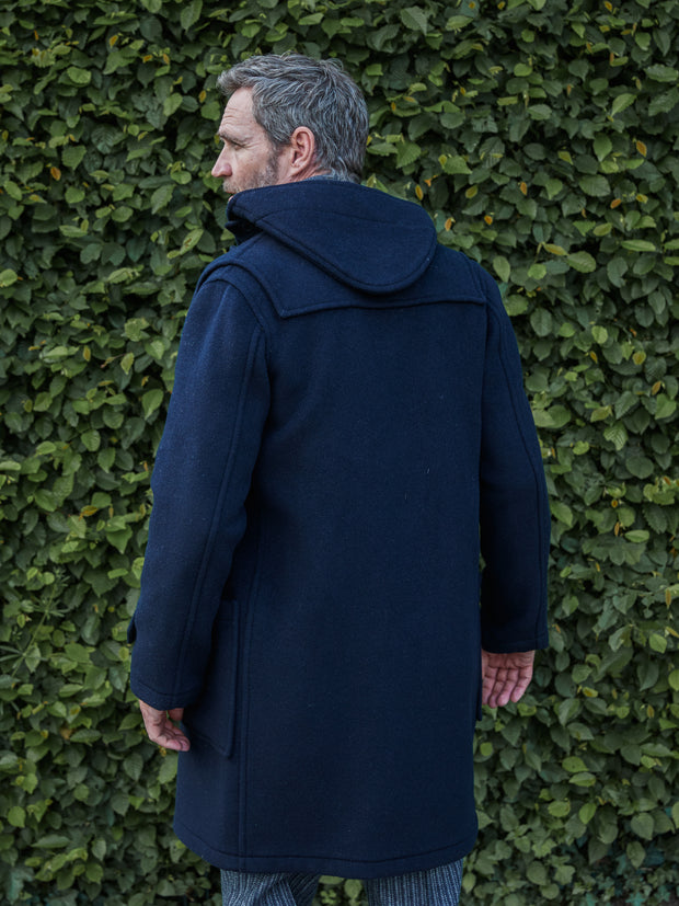 Klassischer Herren Dufflecoat in Navy