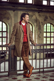 Klassischer Covert Coat aus Moon Tweed