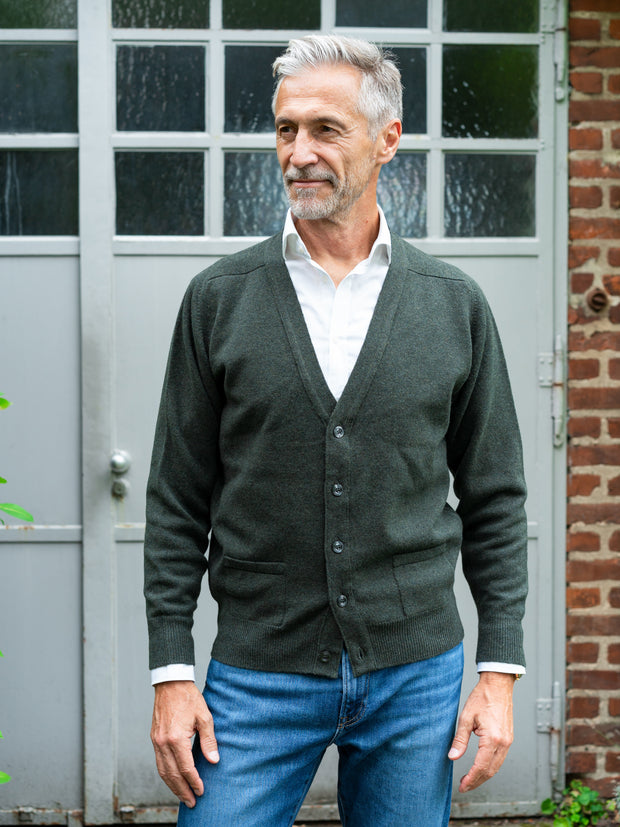 Lambswool Strickjacke (Gr. 44–52)