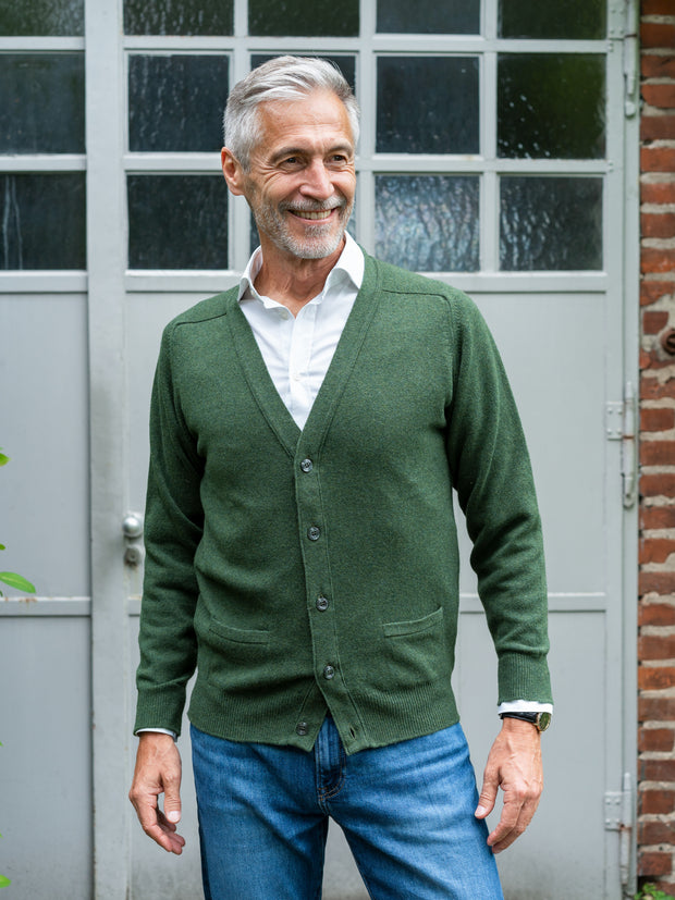 Lambswool Strickjacke (Gr. 44–52)