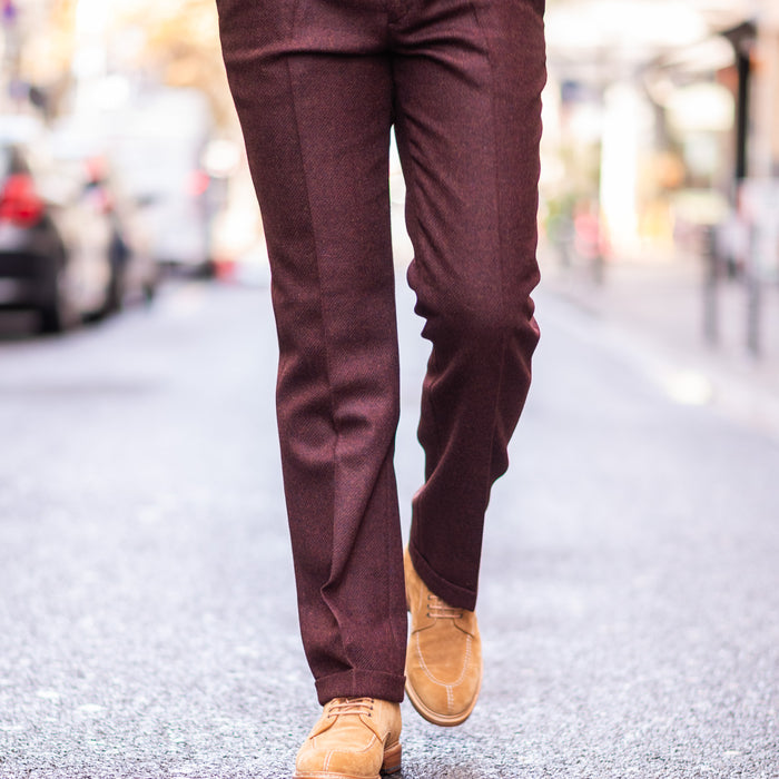 Tweedhose in rot