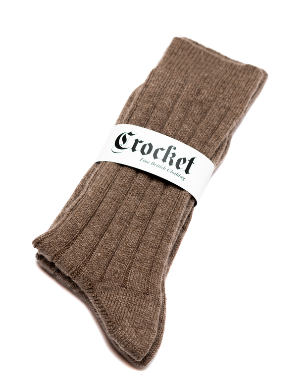 Cashmere Socken in braun 85% Kaschmir 15% Nylon