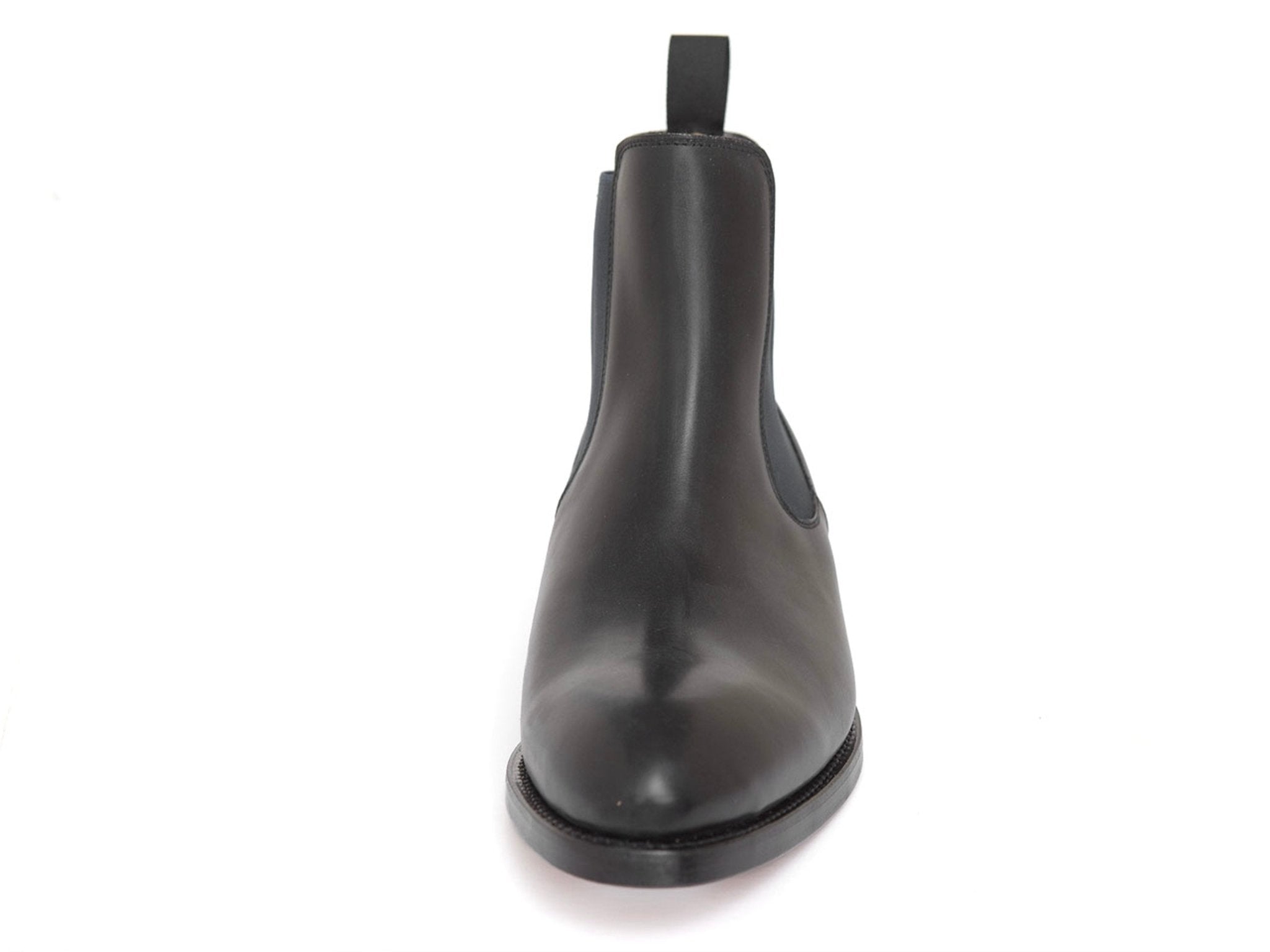 Chelsea Boots Herren in Schwarz, Frontalansicht