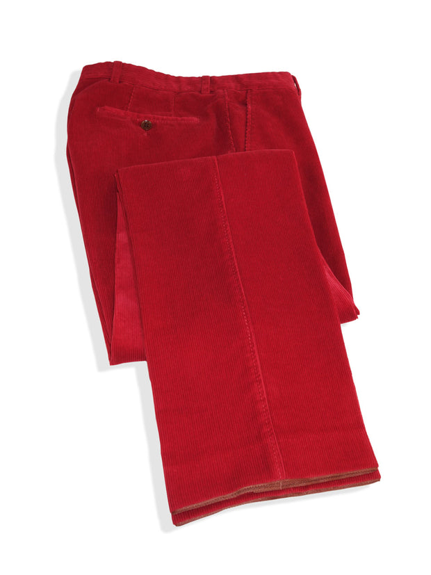 Cordhose Brisbane Moss, Feincord, Farbe: Red