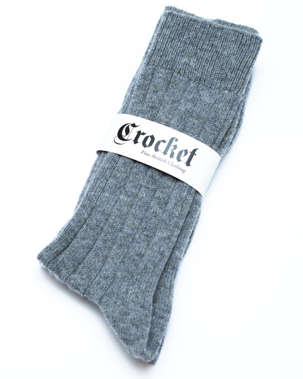 Cashmere Socken in grau 100% Kaschmir