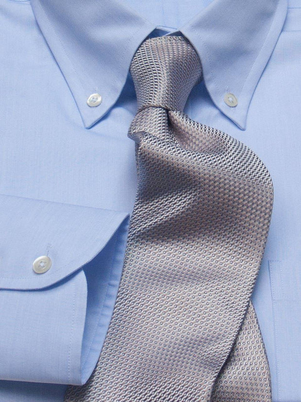Hemd: Hemd mit Classic Button Down Kragen in blau | John Crocket – Fine British Clothing