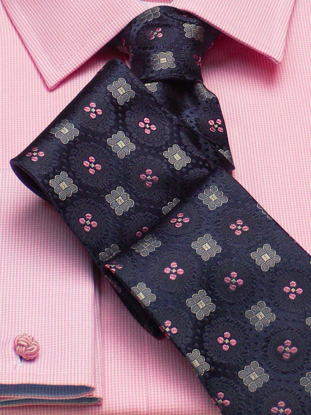 Hemd: Hemd mit Classic Kent Kragen in rosa kariert | John Crocket – Fine British Clothing