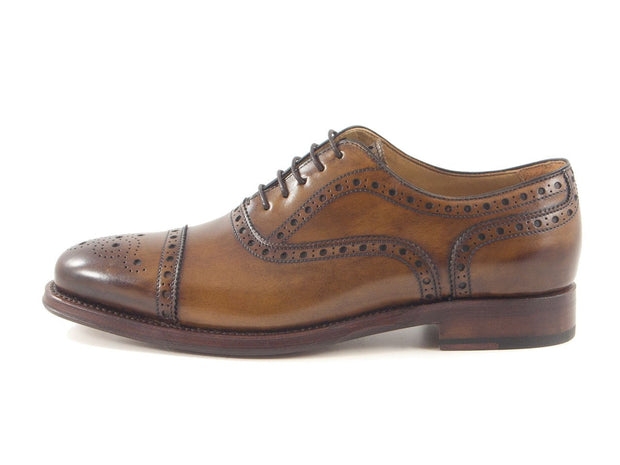 Schuhe: Semi Brogue in hazelnut | John Crocket – Fine British Clothing