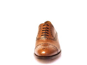 Schuhe: Semi Brogue in chestnut | John Crocket – Fine British Clothing