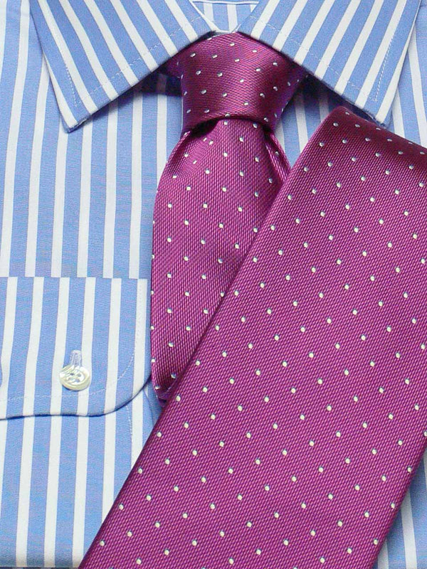 Herrenhemd Slim Fit Kent gestreift in Hellblau, Frontalansicht