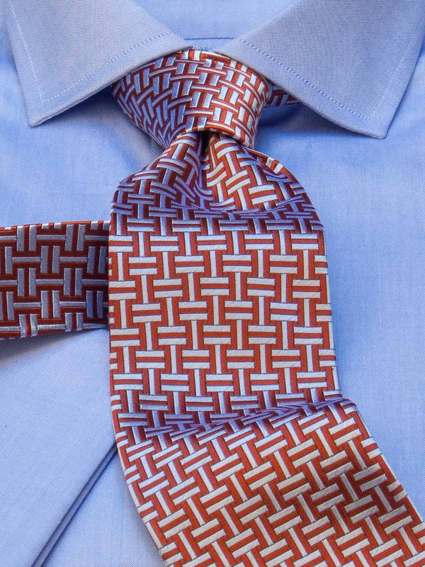 Herrenhemd Slim Fit Cut-Away in Blau, Frontalansicht
